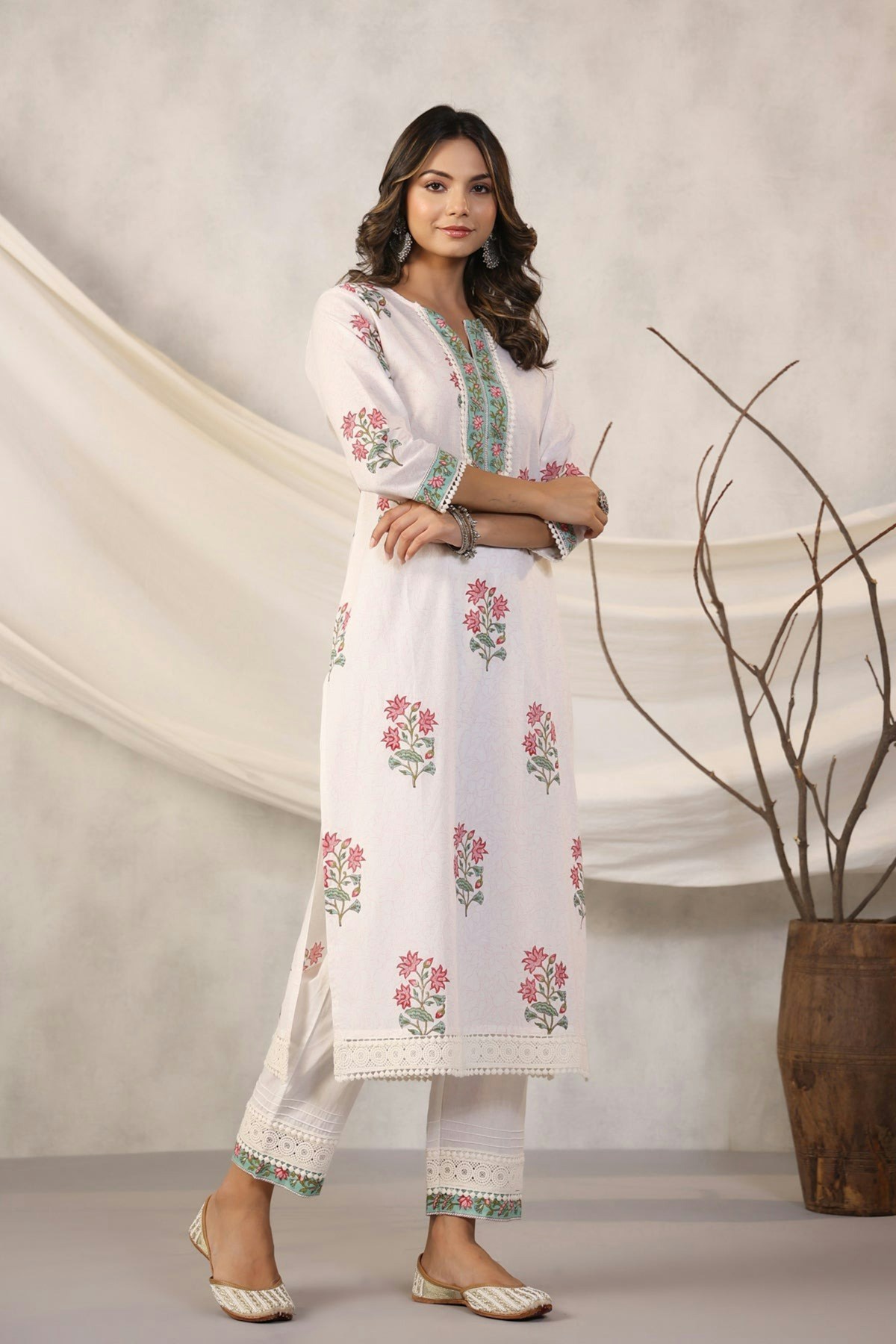 Hand-Block Printed Kurta Set